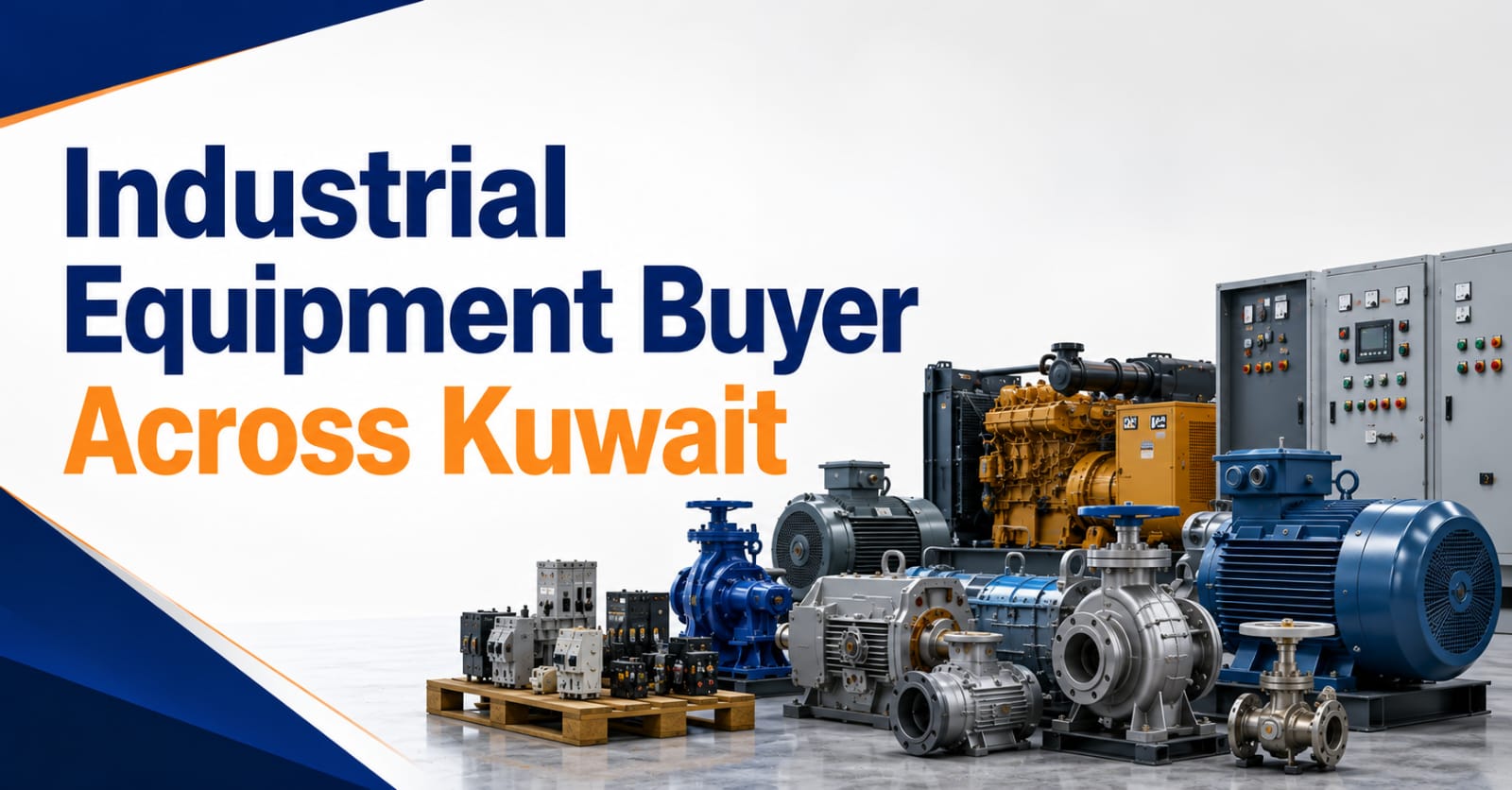Industrial machinery and surplus equipment ready for bulk purchase by an industrial equipment buyer in Kuwait